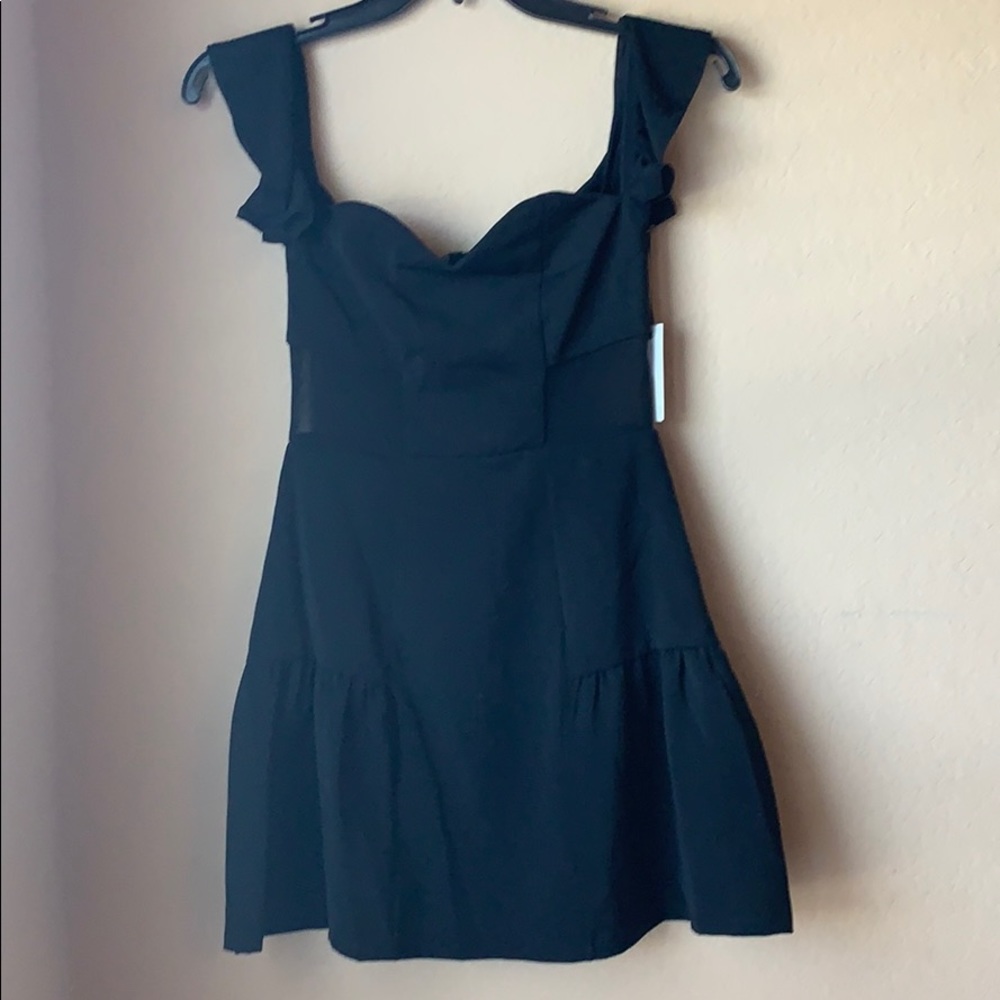 Lovers & Friends Black dress w/ mesh